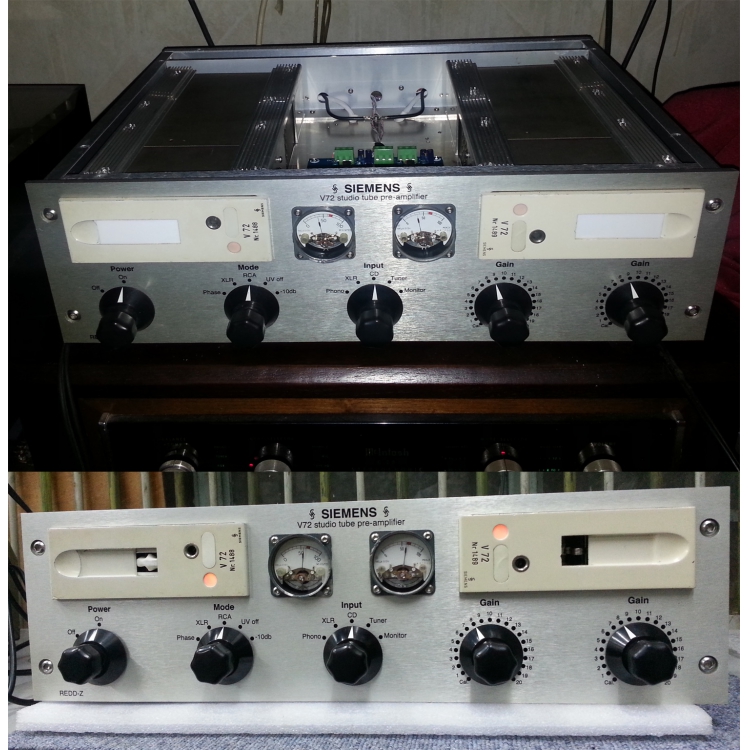 獨立單聲道 真空管 錄音室前級放大器,50年代初第一代