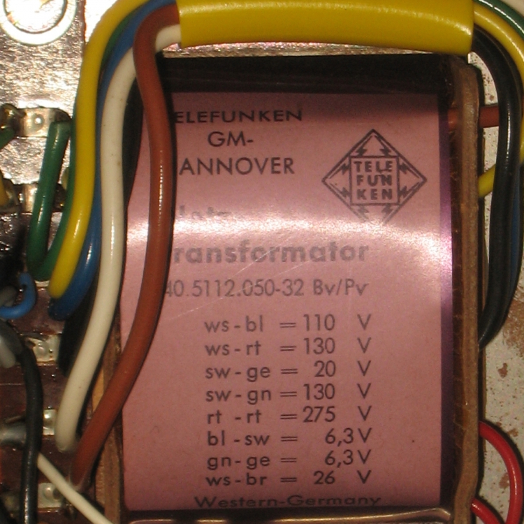 TELEFUNKEN 德律風根 40.5112.050.32 Bv/Pv 德製 真空管, 音響專用-電源變壓器 價格以每個
