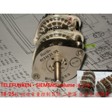 Audio Volume VR 鍍純銀 18-25段 級進音量控制器架 二聲道 Serial、Shunt 串列,分流型